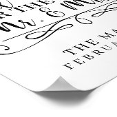 Advice and Well Wishes Wedding Poster/Sign ポスター (角)