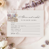 Advice and wishes Off the market Boho Bridal Card