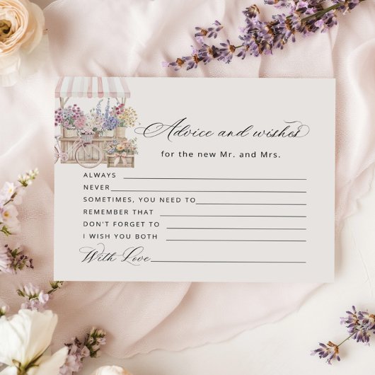 Advice and wishes Off the market Boho Bridal Card