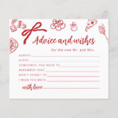 Advice and wishes Thats Amore Italian Bridal Card (正面)