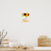 Advice and Wishes Wedding sign poster ポスター (キッチン)