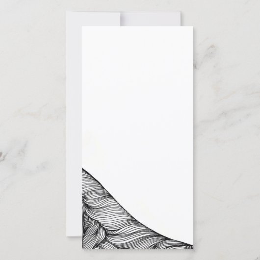 Advice Cards - Delicate flower with abstract lines (裏面)