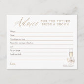 Advice Cards For Bride and Groom Game Wishes エンクロージャーカード (正面)