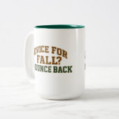 Advice for Fall Bounce Back Design ツートーンマグカップ (正面左)