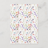 Advice for the Bride and Groom Floral Bridal アドバイスカード (裏面)