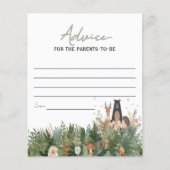 Advice for the parents minimalist woodland (正面)