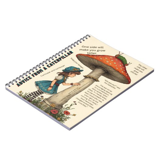 Advice from a Caterpillar Wonderland Notebook ノートブック (左側)