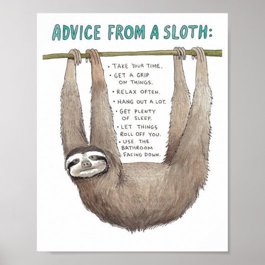 Advice from a sloth art  ポスター (正面)