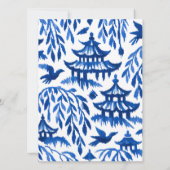 Advice & Wishes  Bridal shower Blue Chinoiserie (裏面)