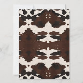 Advice & Wishes  Bridal shower Western Boho  (裏面)