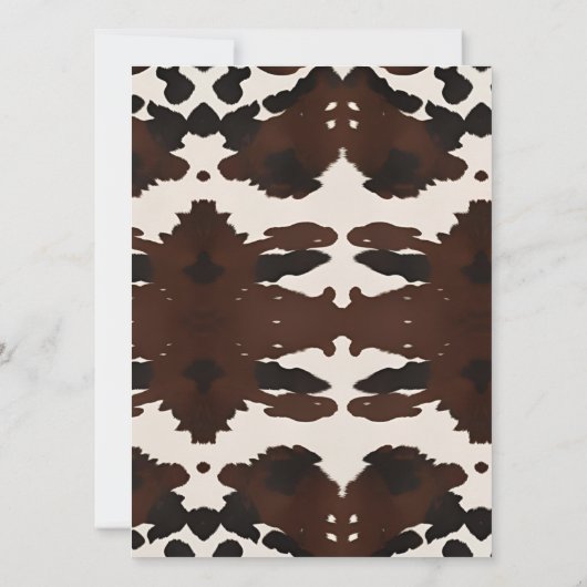 Advice & Wishes  Bridal shower Western Boho  (裏面)