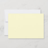Advice & Wishes Butter Yellow & Blue Wedding ノートカード (裏面)