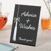 Advice & Wishes Coquette Bow Black Grad Tassel  台座サイン (インサイチュ)