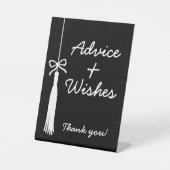 Advice & Wishes Coquette Bow Black Grad Tassel  台座サイン (正面)