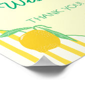 Advice & Wishes Yellow Green Lemon Graduation  ポスター (角)