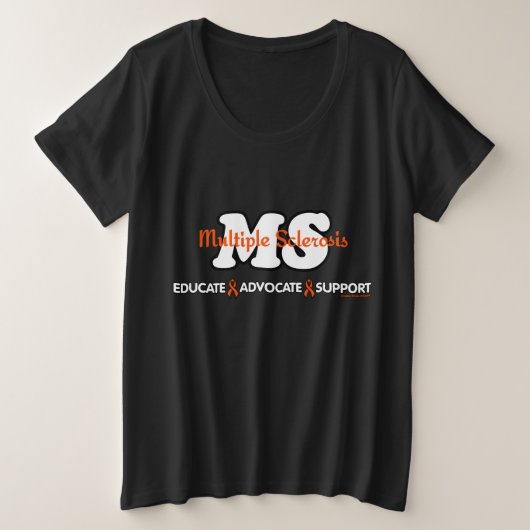 Advocateサポートの教育…MS プラスサイズTシャツ (デザイン正面)