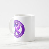 Advocate. Educate. Empower.| Epilepsy Awareness コーヒーマグカップ (正面左)