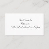 Advocate Standard, 3.5" x 2.0" Business Card 名刺 (裏面)