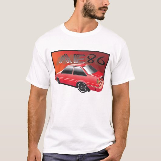 AE86赤 Tシャツ (正面)