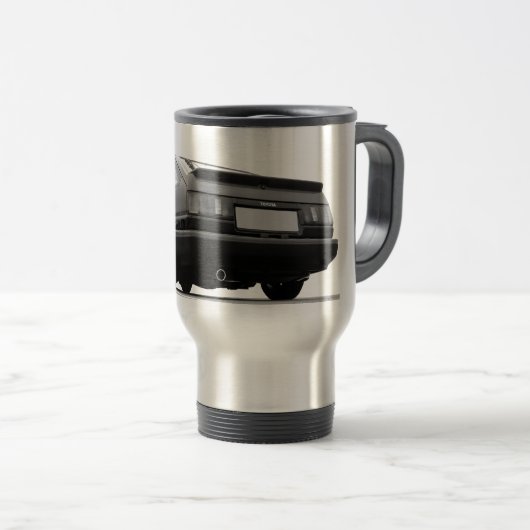 ae86 hachiの花冠のトヨタの短距離走者のtrueno トラベルマグ (正面右)