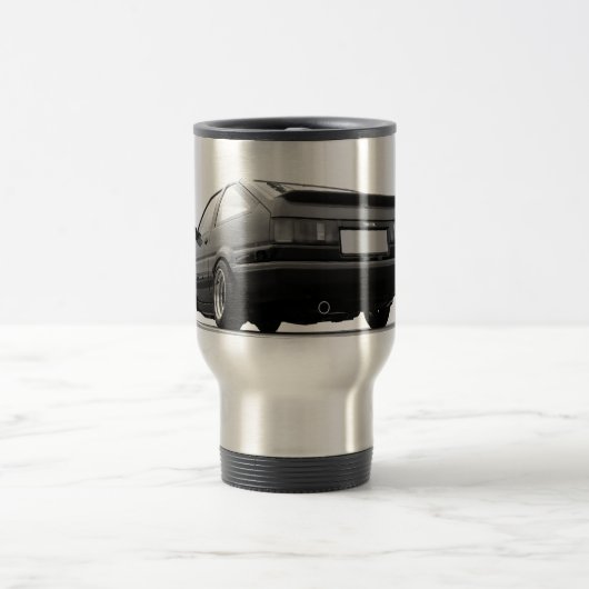 ae86 hachiの花冠のトヨタの短距離走者のtrueno トラベルマグ (中央)