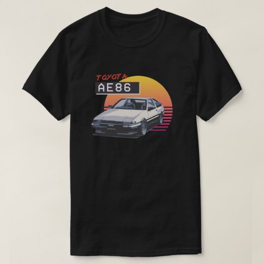 AE86 Toyota Sprinter Trueno Classic T-Shirt Tシャツ (デザイン正面)