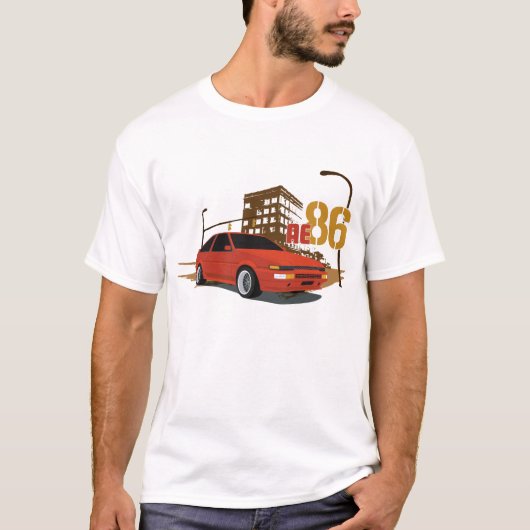AE86 - Trueno - Levin Tシャツ (正面)