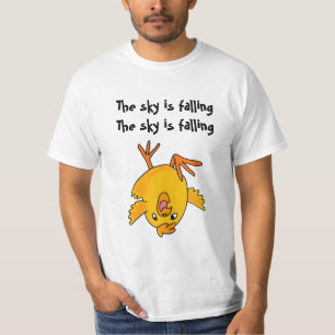 AE-おもしろい空は落ちる鶏のワイシャツです Tシャツ