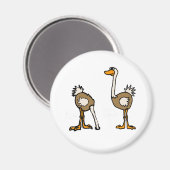 AE – 砂のダチョウ マグネット (正面/裏面)