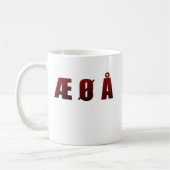 Æ Ø Å コーヒーマグカップ (左)