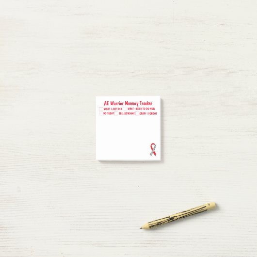 AE Warrior Memory TrackerのPost-Itメモ ポストイット (デスク上)