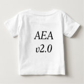 AEA One-sie ベビーTシャツ (裏面)