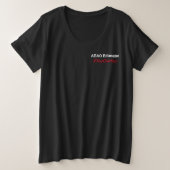 AEAO教育者 プラスサイズTシャツ (デザイン正面)