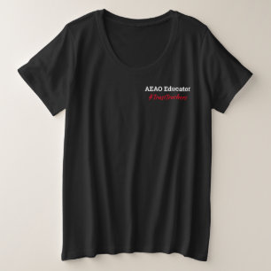AEAO教育者 プラスサイズTシャツ
