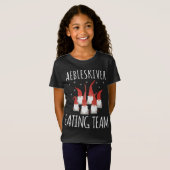 Aebleskiver食べ物のチーム格言おもしろいAebleskiver L Tシャツ (正面フル)