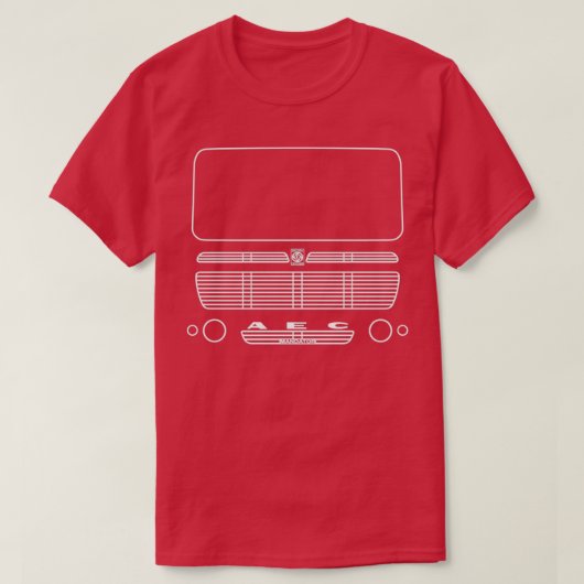 AEC委任者1970年代のクラシックトラック外形グラフィックw Tシャツ (デザイン正面)