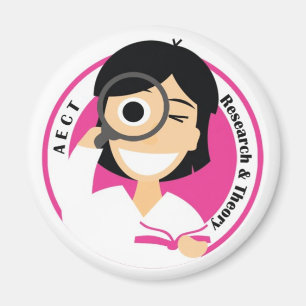 AECTの研究および理論の磁石女性のロゴ マグネット