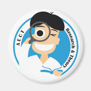 AECTの研究および理論の磁石男性のロゴ マグネット