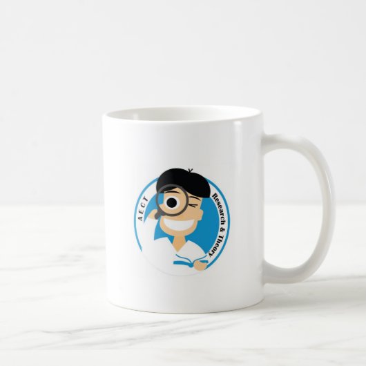AECT研究および理論のマグ-男性 コーヒーマグカップ (右)