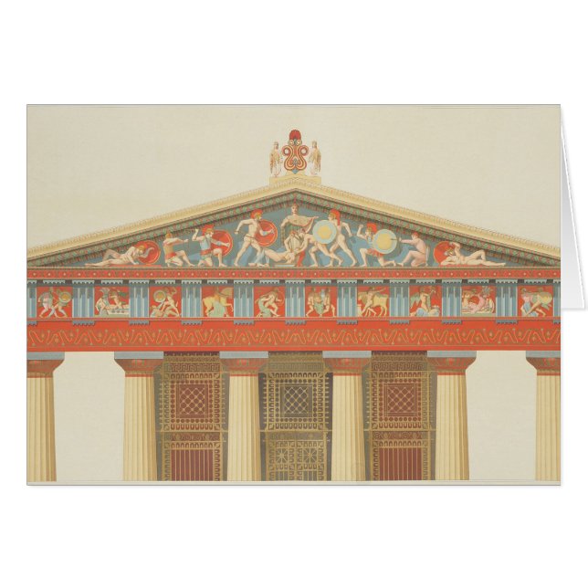 Aegina (323-27のジュピターの寺院の正面 (正面横)