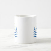 AEGINA Greece, Sun Waves コーヒーマグカップ (中央)