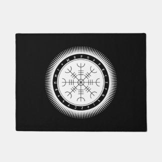 Aegishjalmrハーフトーンドアマット ドアマット