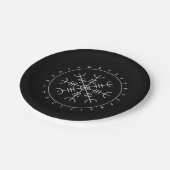 Aegishjalmr Runes紙プレート(8 Pk) ペーパープレート (アングル)