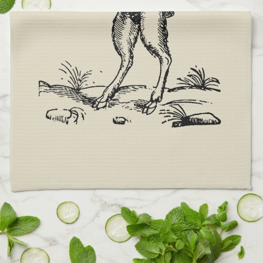 Aegopithecus, Pan, Devil キッチンタオル (折り畳み)