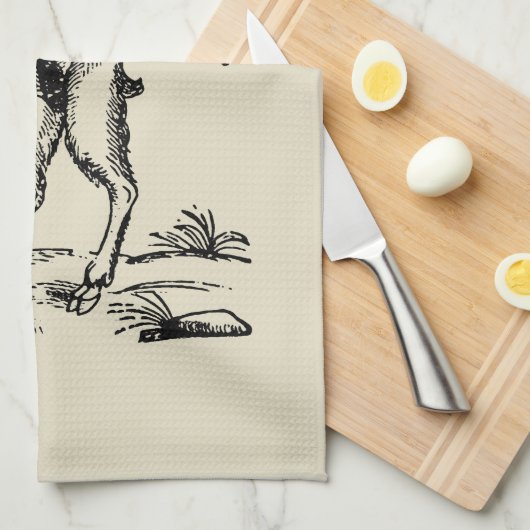 Aegopithecus, Pan, Devil キッチンタオル (四つ折り)