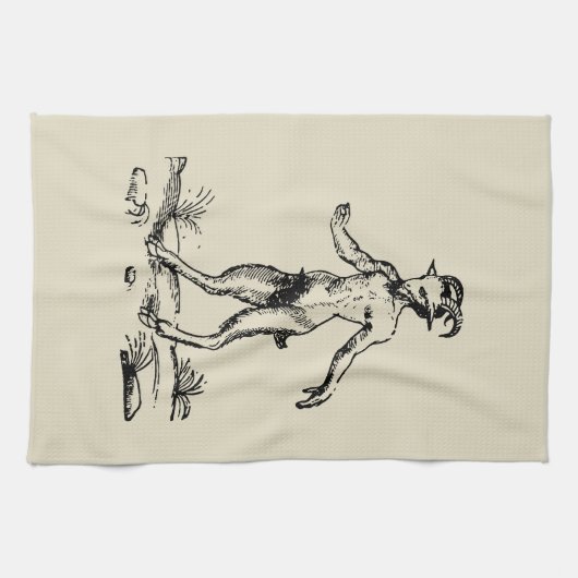 Aegopithecus, Pan, Devil キッチンタオル (横)