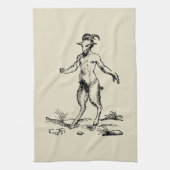 Aegopithecus, Pan, Devil キッチンタオル (縦)