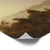 Aelbert Cuyp – エジプトへのフライトで風景 ポスター (角)