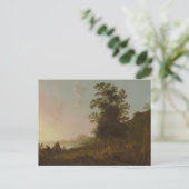 Aelbert Cuyp – エジプトへのフライトで風景 ポストカード (スタンド正面)