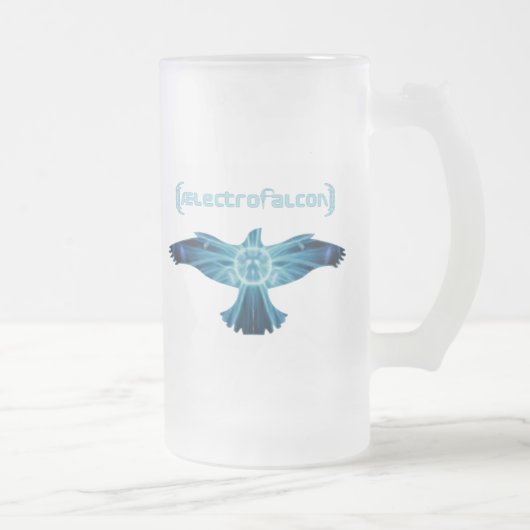 AElectrofalconのロゴ フロストグラスビールジョッキ (右)